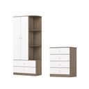 Ver imagem 2 de Quarto de Bebê com Cômoda e Guarda Roupas Labirinto Henn