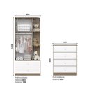 Ver imagem 4 de Quarto de Bebê com Cômoda e Guarda Roupas Labirinto Henn