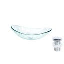 Ver imagem 1 de Cuba de Vidro Oval 47cm Jateada + Válvula Click