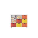 Ver imagem 3 de Nicho Organizador com 6 gavetas color e rodízios - Qmovi
