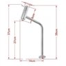 Cuba De Vidro Redonda 35Cm Marrom + Válvula + Torneira - 2