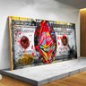 Quadro Dolar Bitcoin Art de Rua Moderno:140x70 cm/BORDA INFINITA - 3