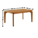 Ver imagem 3 de Conjunto Mesa de Jantar 180cm com 6 Cadeiras Estofadas Multimóveis Crrft-CON051 Madeirado/