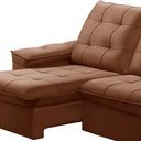 Ver imagem 7 de Sofá Retrátil Reclinável para Sala 3 Lugares 210cm Nijma F04 Veludo Terracota - Lyam Decor