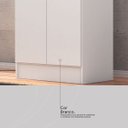 Ver imagem 2 de Armário Multiuso Sapateira Golden 2 Portas Branco - Demóbile