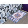 Tapete Infantil 0,57x1,00 Funny Elefante Azul - 1