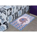 Ver imagem 1 de Tapete Infantil 0,57x1,00 Funny Elefante Azul