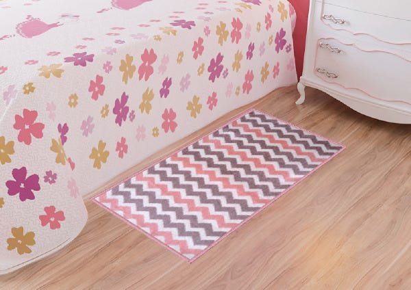Tapete Infantil 0,57x1,00 Funny Missoni Rosa - 1