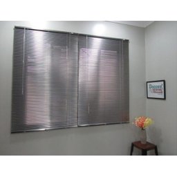 Persiana Alumínio 25mm 200larg x 220alt Cinza Metálica (2pçs) - 1
