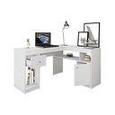 Ver imagem 2 de Mesa de Computador Nilo c/ 1 Porta e 1 Gaveta Branco - Caemmun