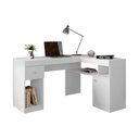 Ver imagem 1 de Mesa de Computador Nilo c/ 1 Porta e 1 Gaveta Branco - Caemmun