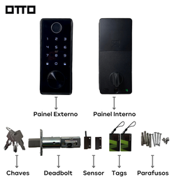 Fechadura Inteligente Auxiliar de Embutir - Tt200 - Otto Brasil - 8