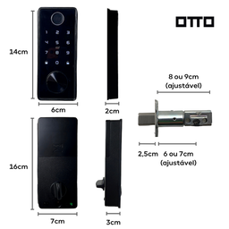 Fechadura Inteligente Auxiliar de Embutir - Tt200 - Otto Brasil - 7