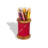 Porta Lápis Carretel - Vermelho - 2