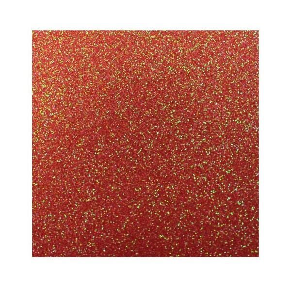 Placa Eva Make + 40X48Cm Com Glitter 10 Folhas Vermelho Neon - 1