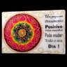 Placa Mandala Vidro Frase Pensamento Positivo 20X30Cm - 2