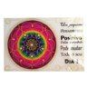 Placa Mandala Vidro Frase Pensamento Positivo 20X30Cm - 1