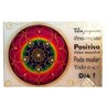 Placa Mandala Vidro Frase Pensamento Positivo 20X30Cm - 5