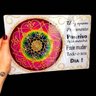 Placa Mandala Vidro Frase Pensamento Positivo 20X30Cm - 4