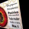 Placa Mandala Vidro Frase Pensamento Positivo 20X30Cm - 3