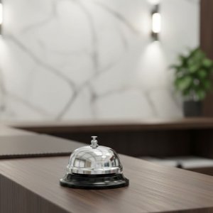 Campainha de Balcão em Aço Inox