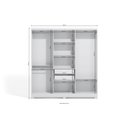 Ver imagem 4 de Guarda-roupa Casal 6 Portas 2 Gavetas Internas E530 Kappesberg Branco