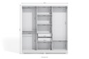 Ver imagem 4 de Guarda-roupa Casal 6 Portas 2 Gavetas Internas E530 Kappesberg Branco