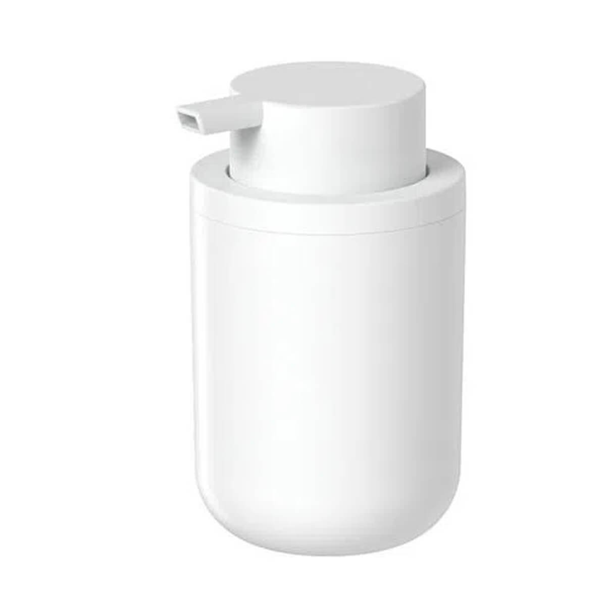 Porta Sabonete Líquido Bold Branco Fosco Dispenser Sabonete 300ml Banheiro ou