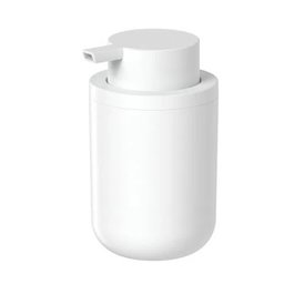 Porta Sabonete Líquido Bold Branco Fosco Dispenser Sabonete 300ml Banheiro ou - 1