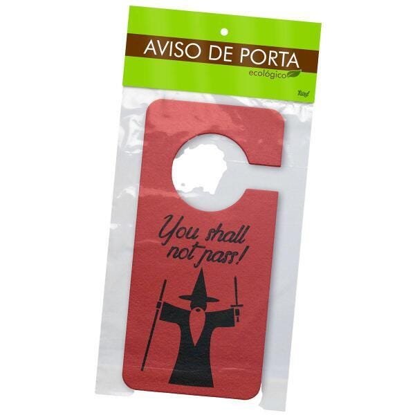Aviso De Porta Ecológico You Shall Not Pass - 2