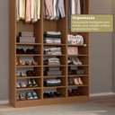 Ver imagem 7 de Guarda-Roupa 3 Módulos Roupeiro Closet Sapateira 1 Porta Branco Versatille Yescasa