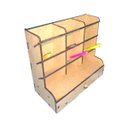 Ver imagem 1 de Porta Lápis + Porta Treco Organizador Mesa Escritório