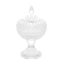 Ver imagem 2 de Potiche Decorativa Cristal com Pé Lys 11X18cm - Wolff