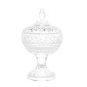 Ver imagem 3 de Potiche Decorativa Cristal com Pé Lys 11X18cm - Wolff