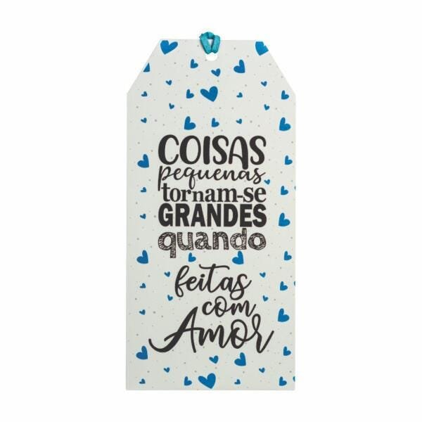Plaqueta Tag Decorativa Etiqueta Impressão Uv 18X8 Cm Ta0007 - 1