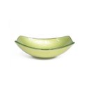 Ver imagem 1 de Cuba De Vidro Oval Chanfrada 51Cm Verde Oliva