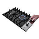 Ver imagem 4 de Cooktop a Gás 2 Bocas Platinium com Trempe de Ferro Fundido Mesa Vidro Bivolt Fischer