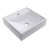 Cuba De Banheiro Retangular Apoio Ravena 39,5X37Cm Branca - 1