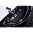 Ver imagem 5 de Cuba de vidro preta oval canoa big 56,5x37x18x8cm