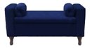 Ver imagem 1 de Recamier Baú Félix 90cm Suede Azul Marinho - Dominic Decor