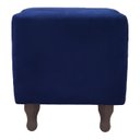Ver imagem 3 de Recamier Baú Félix 90cm Suede Azul Marinho - Dominic Decor