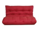 Ver imagem 1 de Futon 02 Lugares Slim 128x188x10cm - Cor Vermelho Tomate FUTON BRASIL