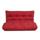 Ver imagem 1 de Futon 02 Lugares Slim 128x188x10cm - Cor Vermelho Tomate FUTON BRASIL