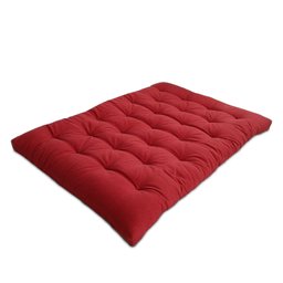 Futon 02 Lugares Slim 128x188x10cm - Cor Vermelho Tomate FUTON BRASIL - 2
