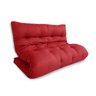 Futon 02 Lugares Slim 128x188x10cm - Cor Vermelho Tomate FUTON BRASIL - 3