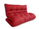 Ver imagem 3 de Futon 02 Lugares Slim 128x188x10cm - Cor Vermelho Tomate FUTON BRASIL