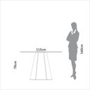 Ver imagem 4 de Mesa de Jantar 6 Lugares com Pé Hexagonal Off White/ Freijó
