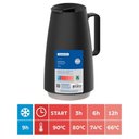 Ver imagem 2 de Bule Térmico Exata Tramontina 500ml Garrafa de Café Chá Preto e Bege Pequena