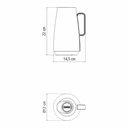 Ver imagem 3 de Bule Térmico Exata Tramontina 500ml Garrafa de Café Chá Preto e Bege Pequena