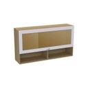 Ver imagem 4 de Armario Aéreo 2 Nichos 1 Porta Basculante de Vidro 120cm Ditália
